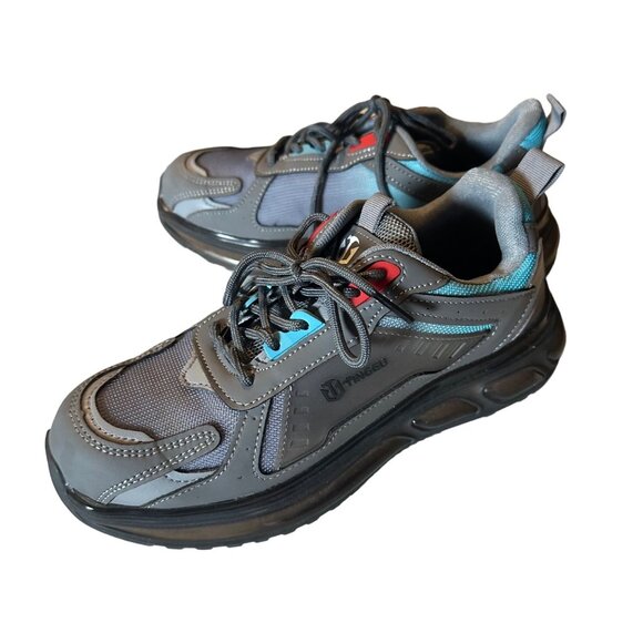 Tinggu grey and blue steel toe sneaker size 40 US 9.5 saftey sneaker - Picture 5 of 6